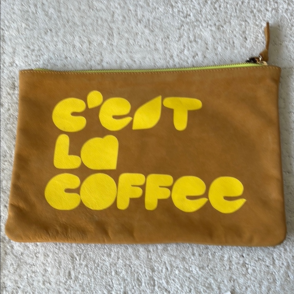 Clare V Suede Flat Clutch Starbucks Reserve Exclusive